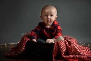6 month baby boy holiday photo